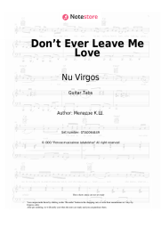 undefined Nu Virgos - Don’t Ever Leave Me Love