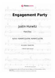 Sheet music, chords Justin Hurwitz - Engagement Party