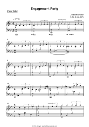 Sheet music, chords Justin Hurwitz - Engagement Party