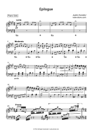 Sheet music, chords Justin Hurwitz - Epilogue (La La Land Soundtrack)