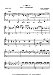 Sheet music, chords Ennio Morricone - Maturita' (From Nuovo cinema paradiso)