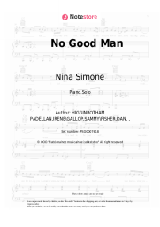 Sheet music, chords Nina Simone - No Good Man