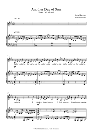 Sheet music, chords La La Land Cast - Another Day Of Sun