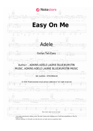 Sheet music, chords Adele - Easy On Me